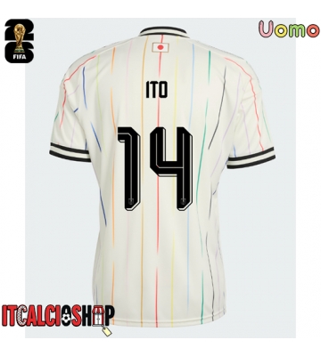 Giappone Junya Ito #14 Seconda Maglia Mondiali 2026 Manica Corta